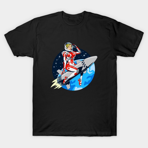 Super Rocket Girl T-Shirt by HARKO DESIGN